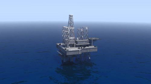 Oil Rig With Ocean preview image